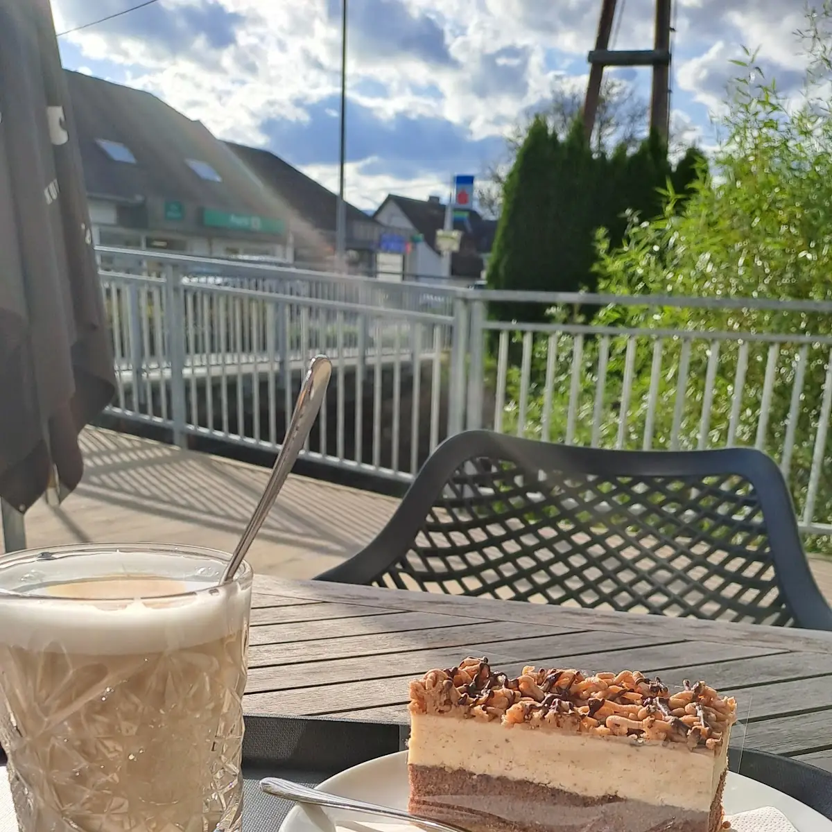 Kaffe Latte Und Kastanientorte