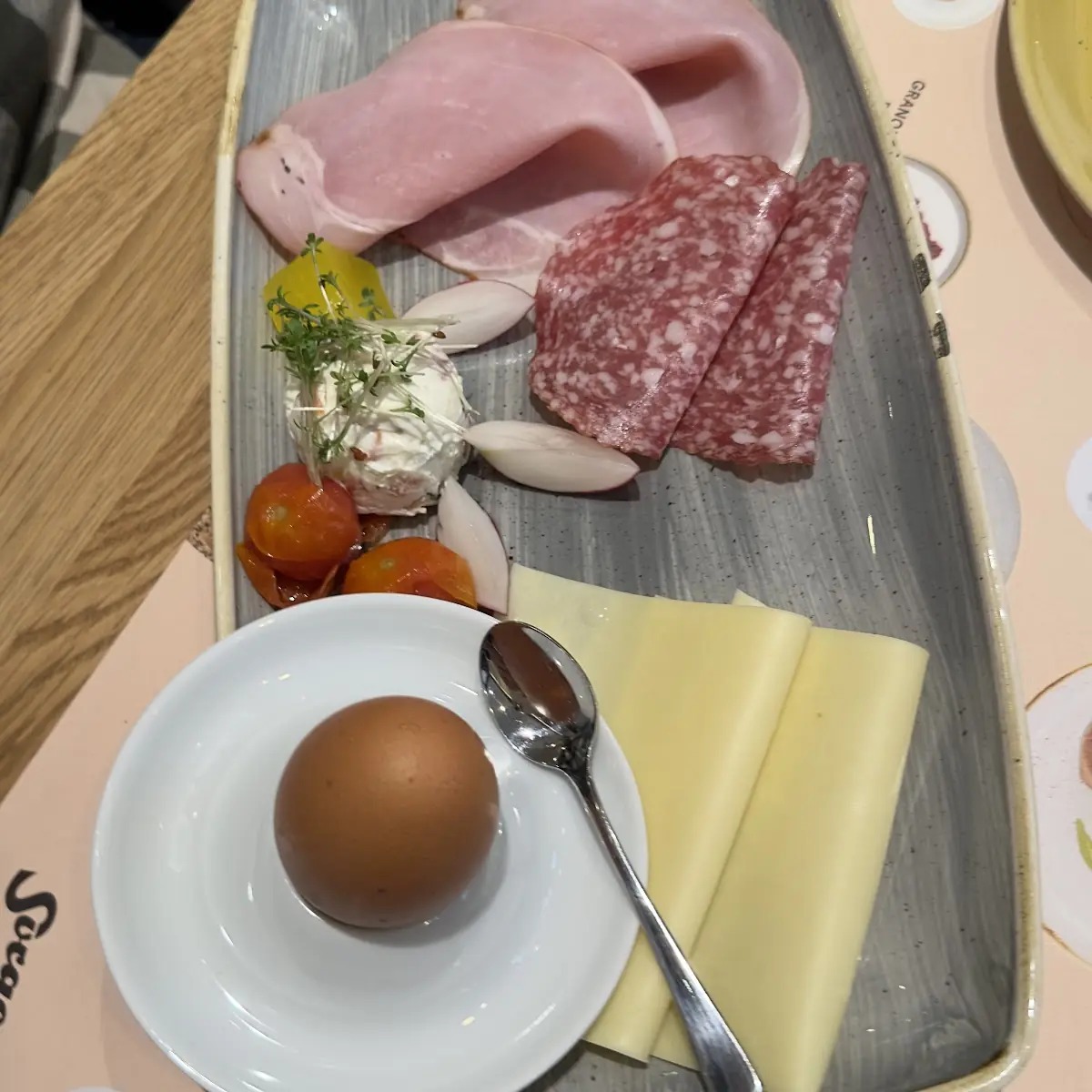 Portion Käse Oder Schinken