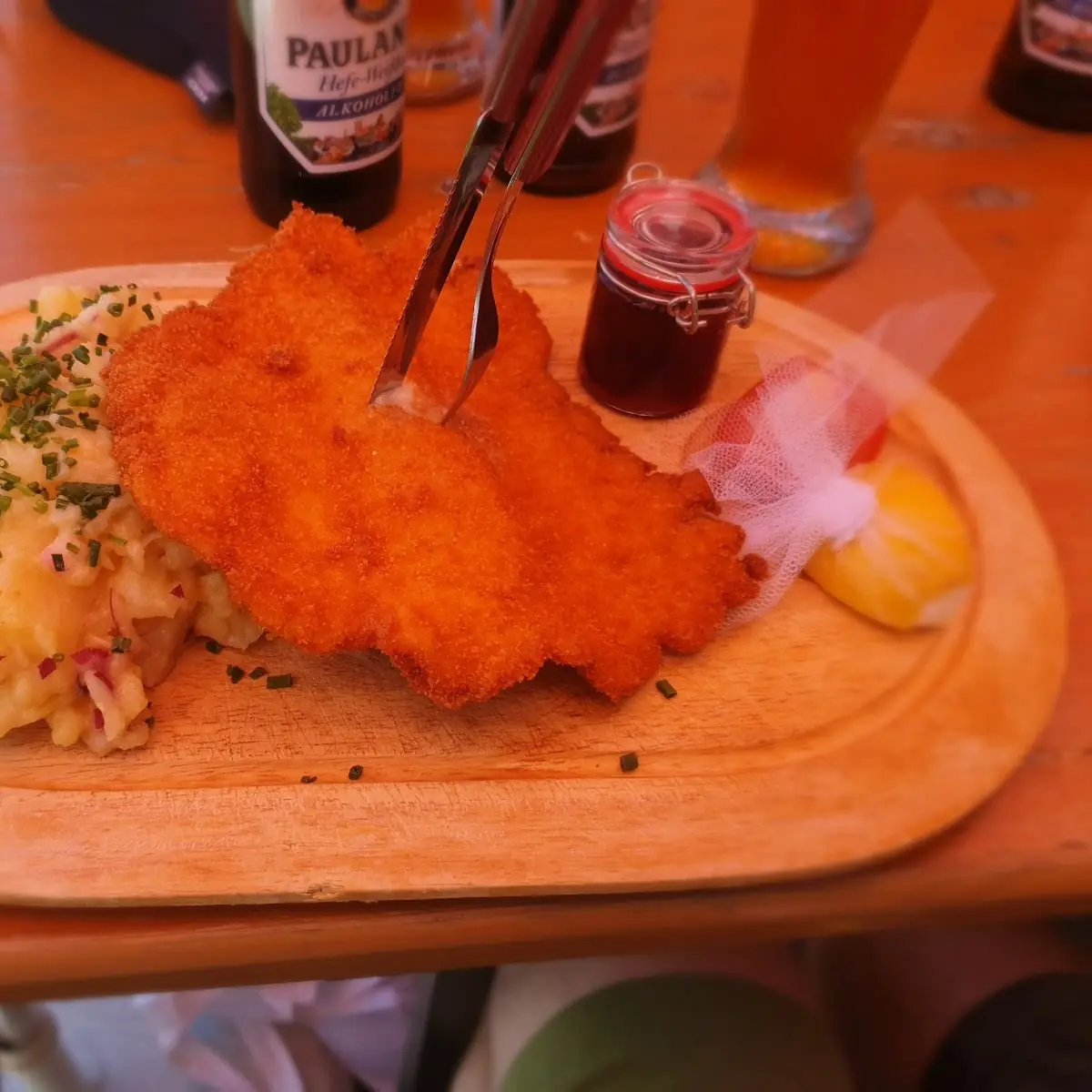 Schnitzel With Potato Salad