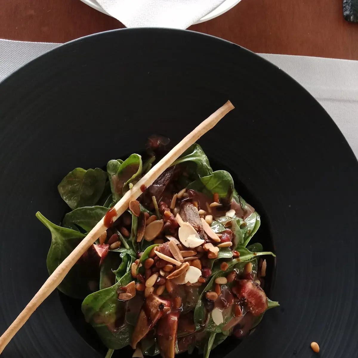 Spinatsalat Mit Feigen Und Heidelbeeren
