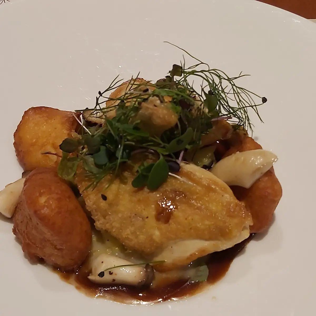 Pouletbrüschtli Mit Pommes Dophinoise