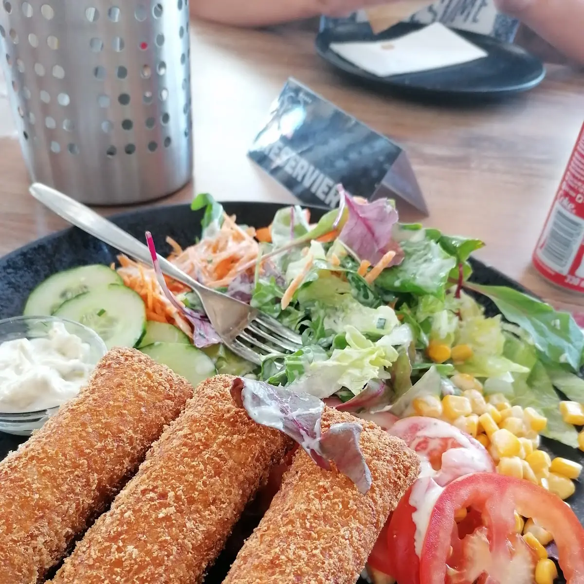 Röstitaschen Auf Salatteller