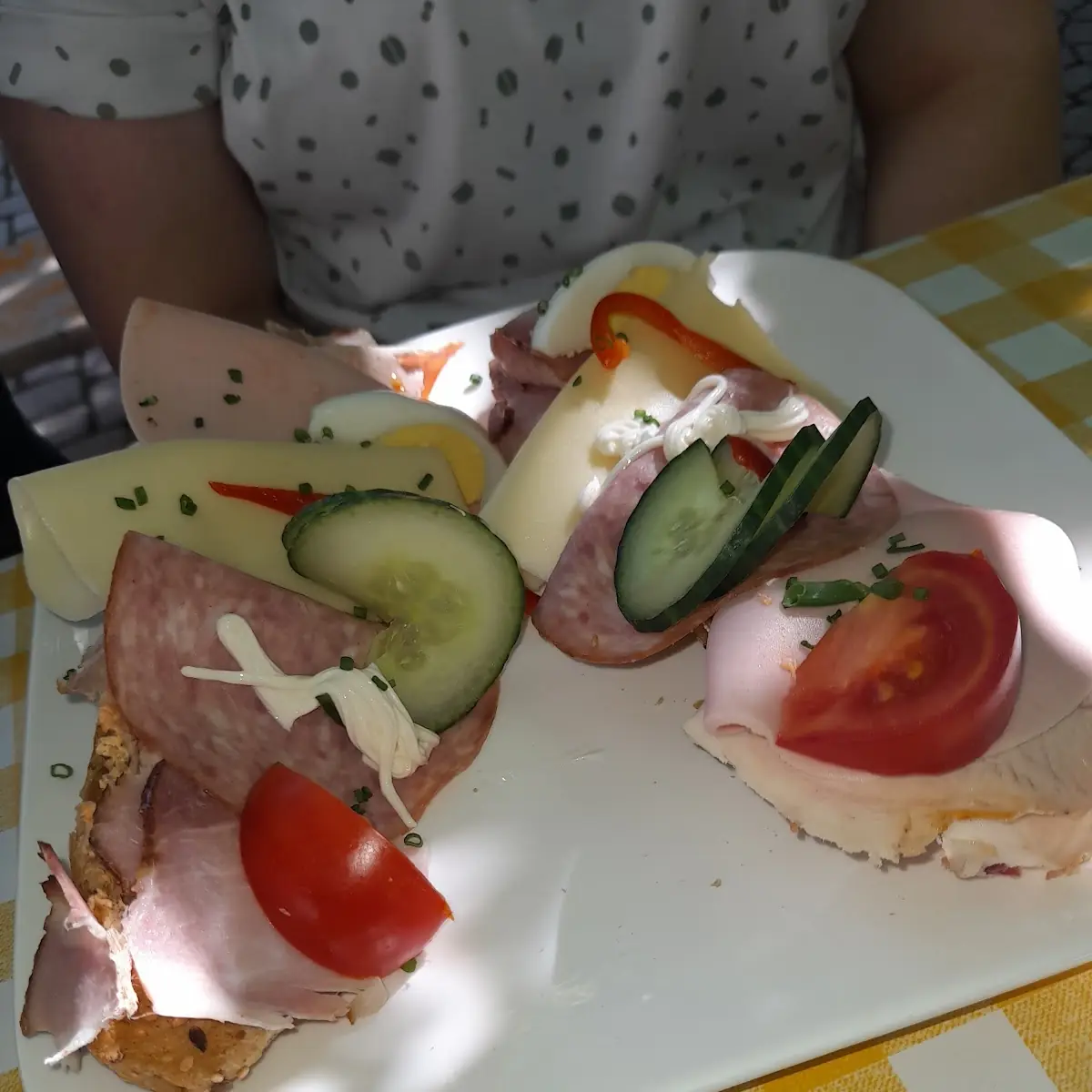 Belegter Kornspitz