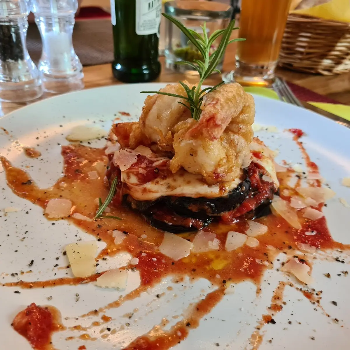Parmigiano Con Gamberi