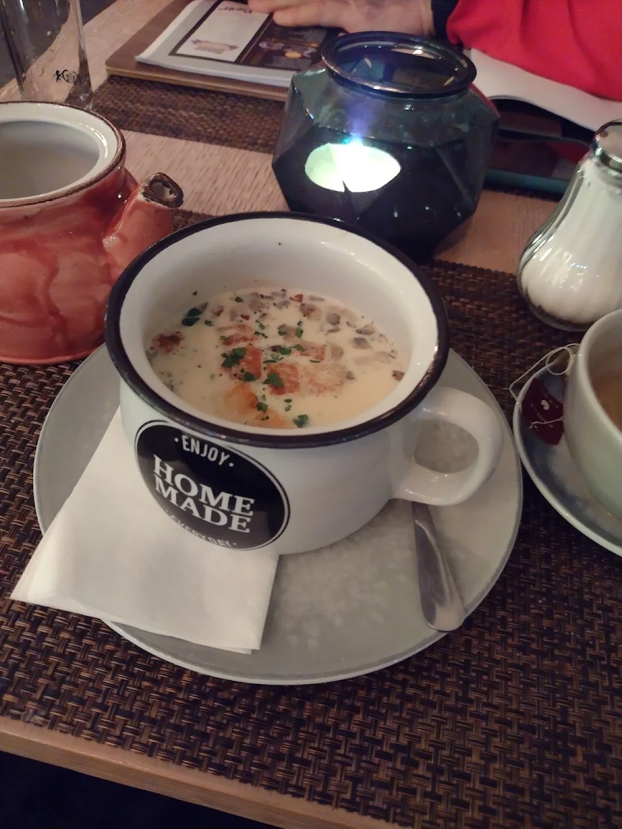 Kartoffelsuppe Mit Pilzen