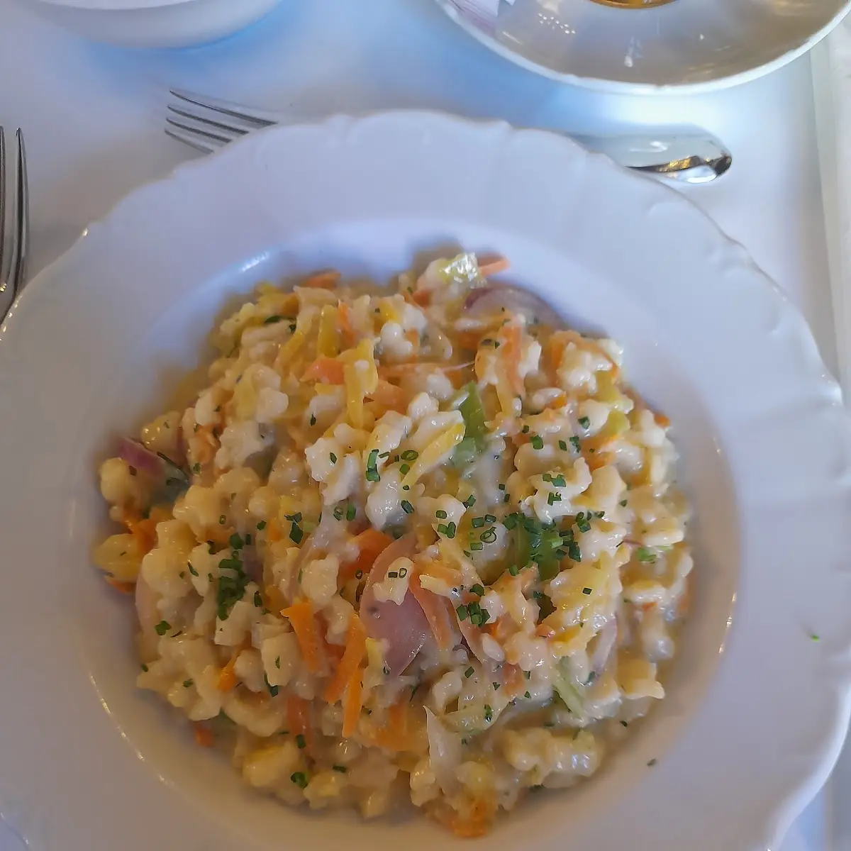 Gemüse-rahmspätzle