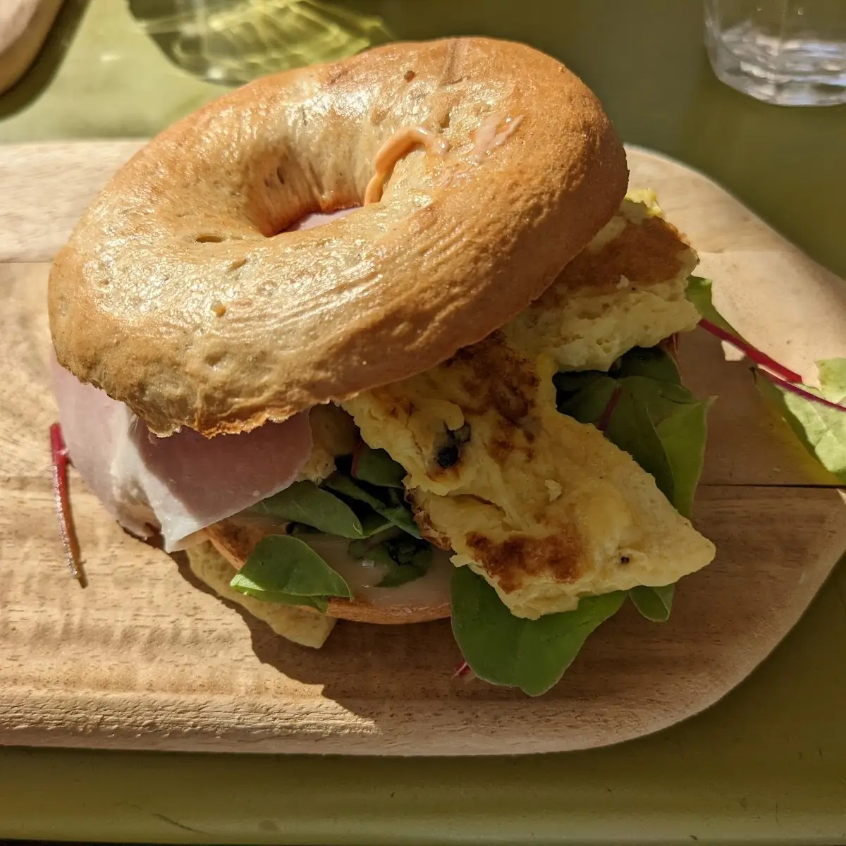 Schinken Bagel