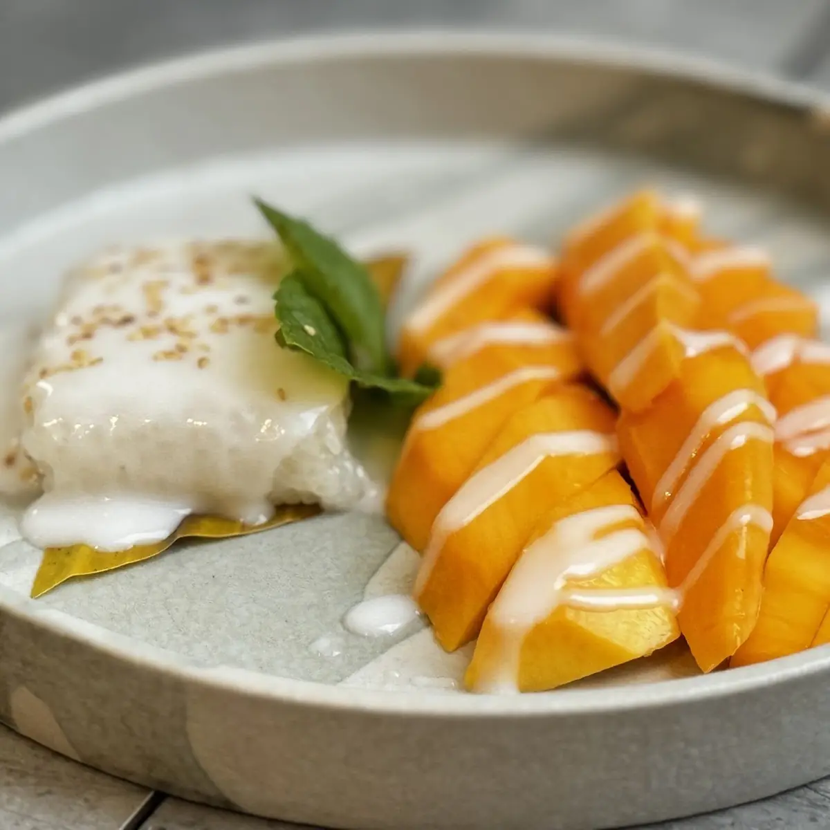 Mango Mit Kokosklebereis