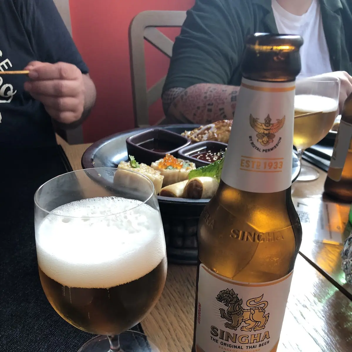Singha Bier Glasflasche 0 33l
