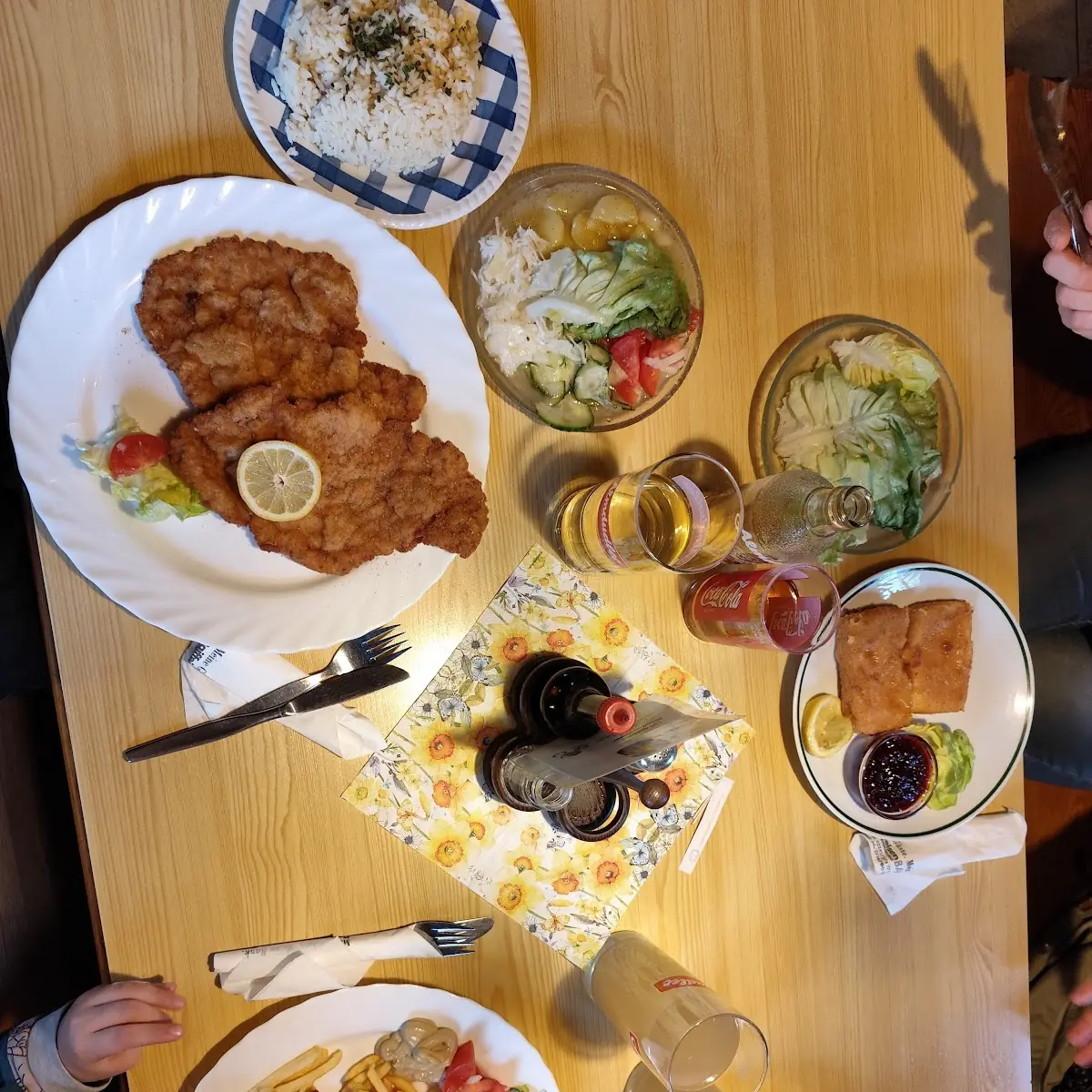 Schnitzel Gebackener Emmentaler Bratwürste