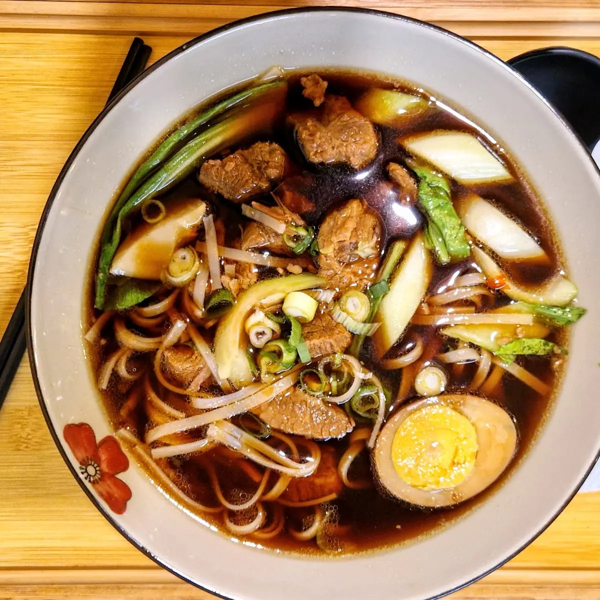 Ramen Suppe Mit Reisnuddeln