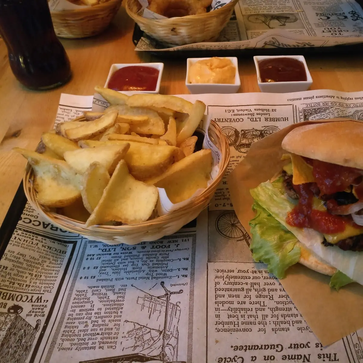 Burger Mit Chips