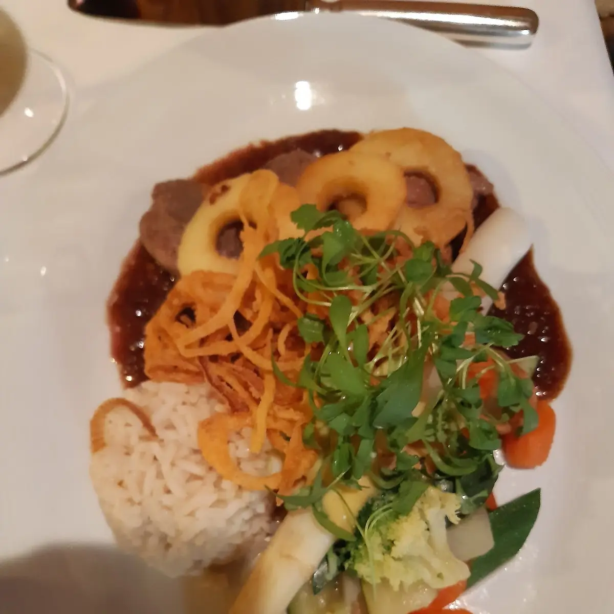 Kalbsleber Mit Butterreis Und Gemüse
