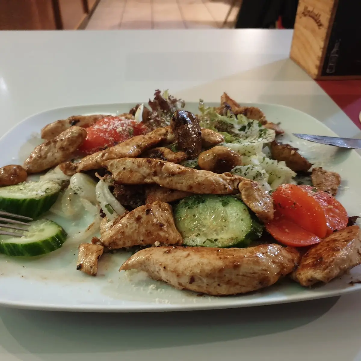 Hühnerstreifensalat