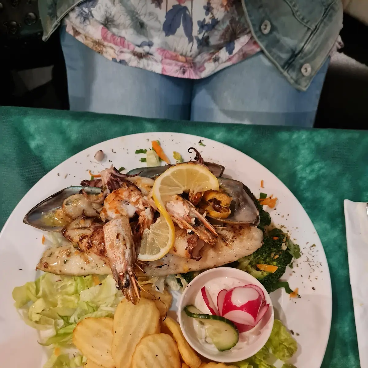 Fischteller Vom Grill