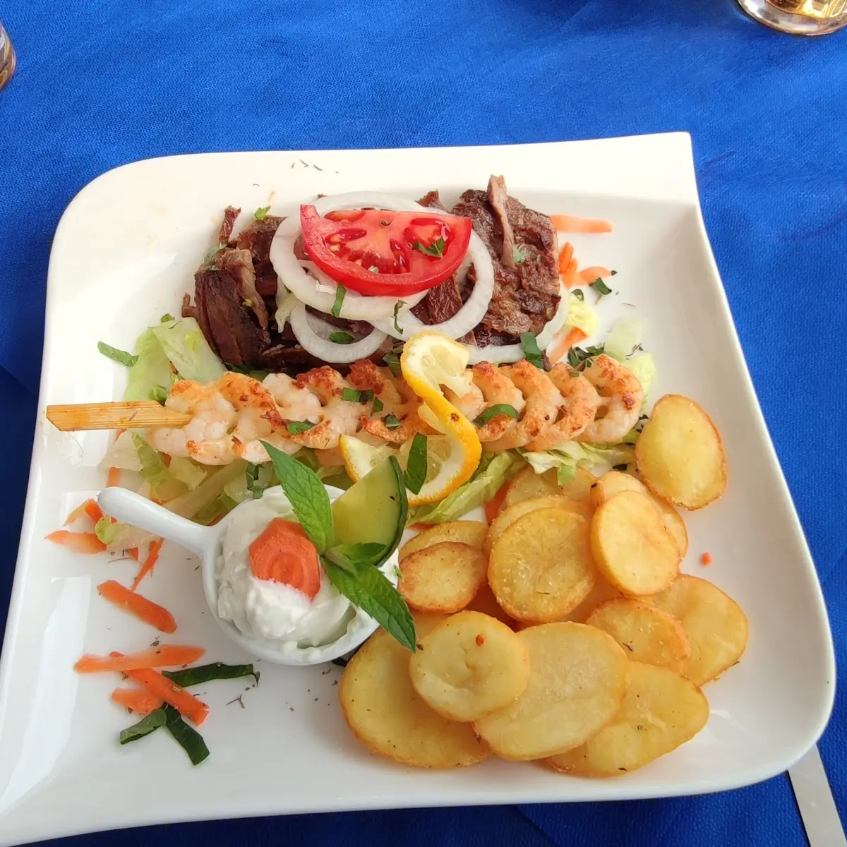 Gyros Mit Garnelenspies