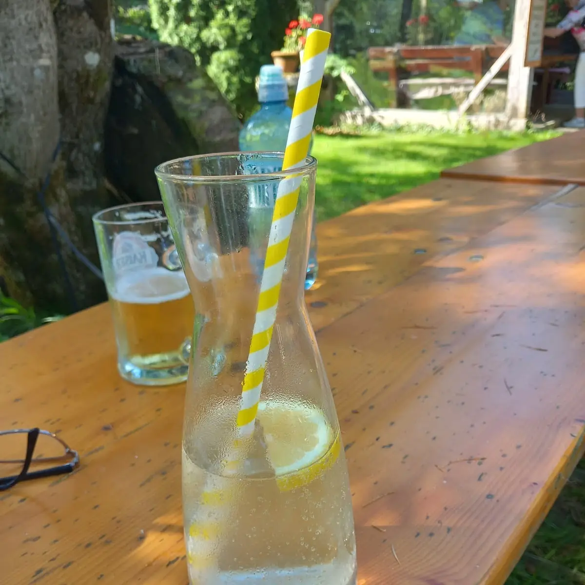 Wasser Mit Löwenzahnsirup