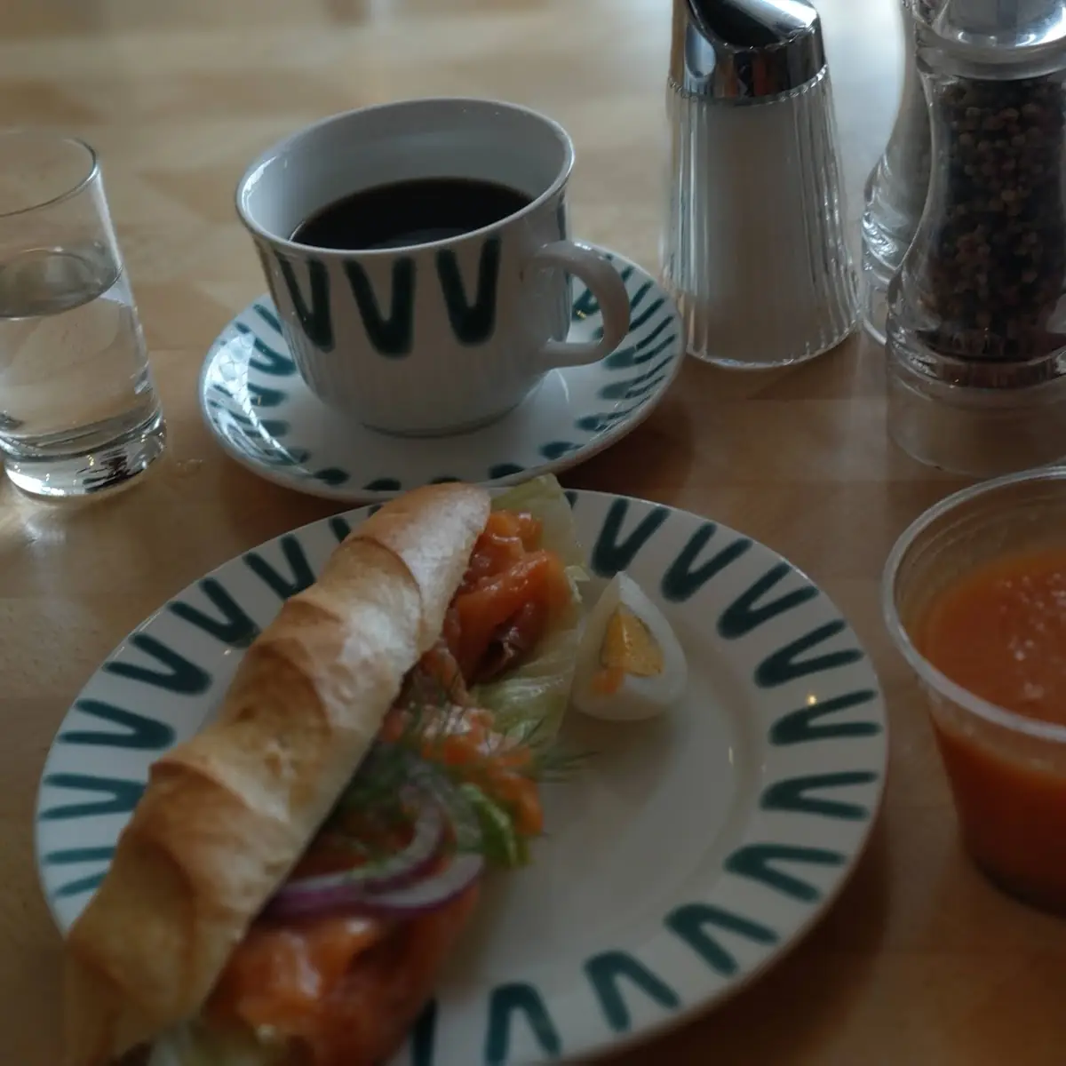 Lachssandwich