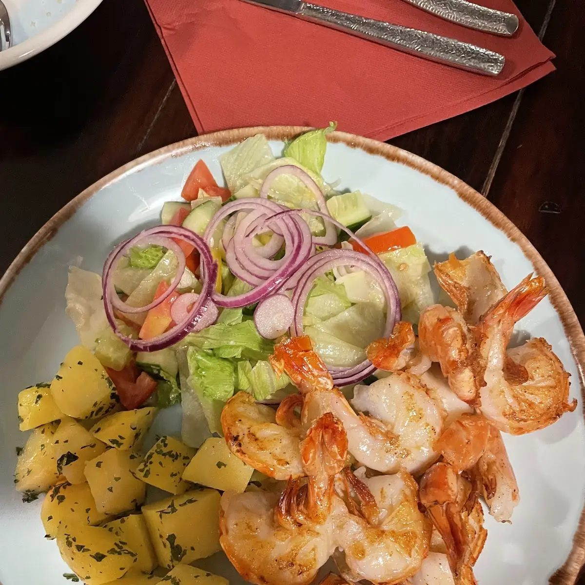 Garnelen Salat Mit Scampi