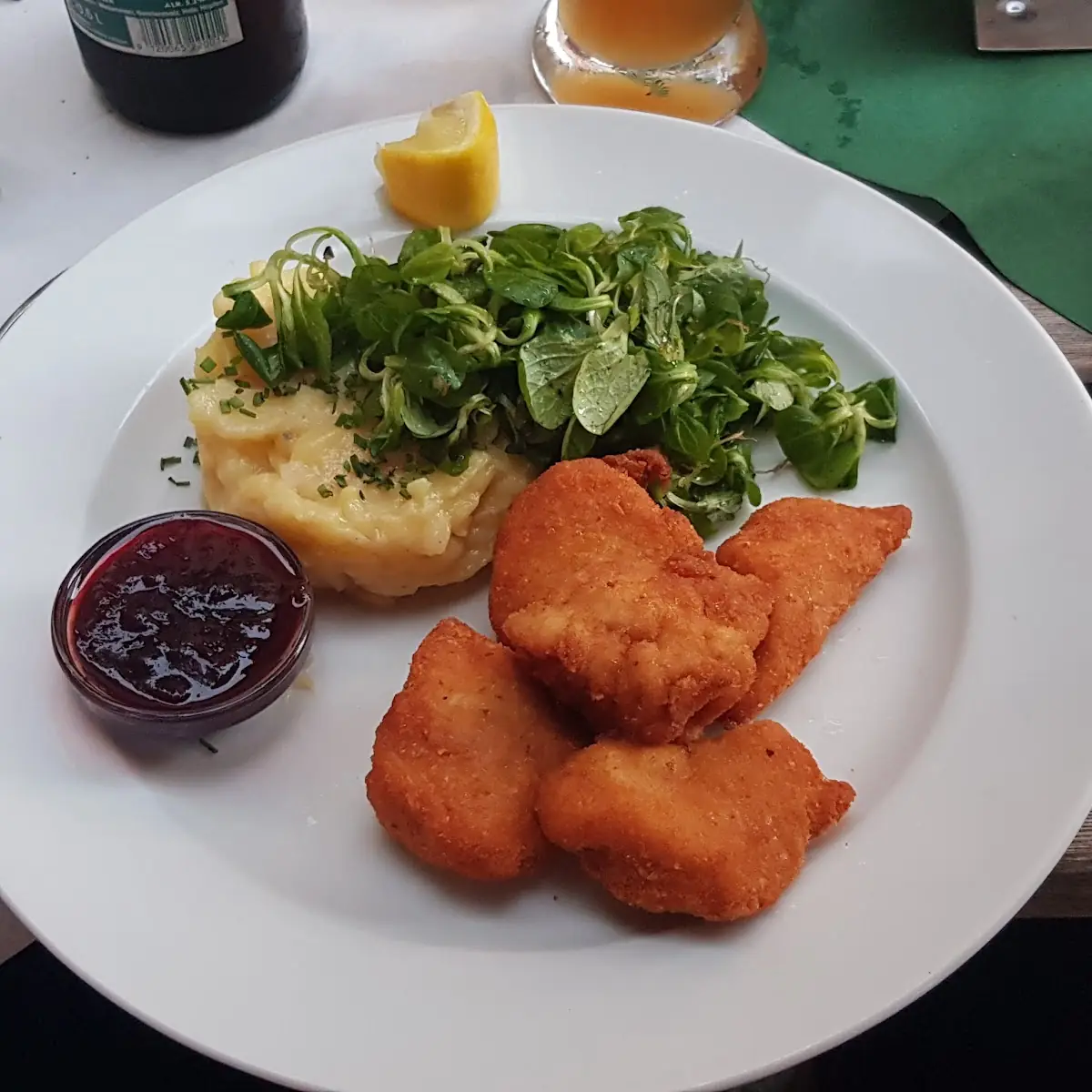 Hühnchenbrustfilet Auf Vogerl Kartoffelsalat