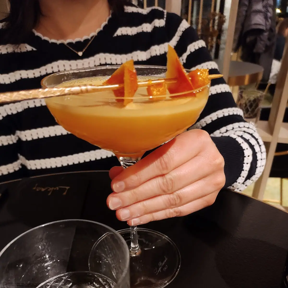 Ein Cocktail Mit Kürbis