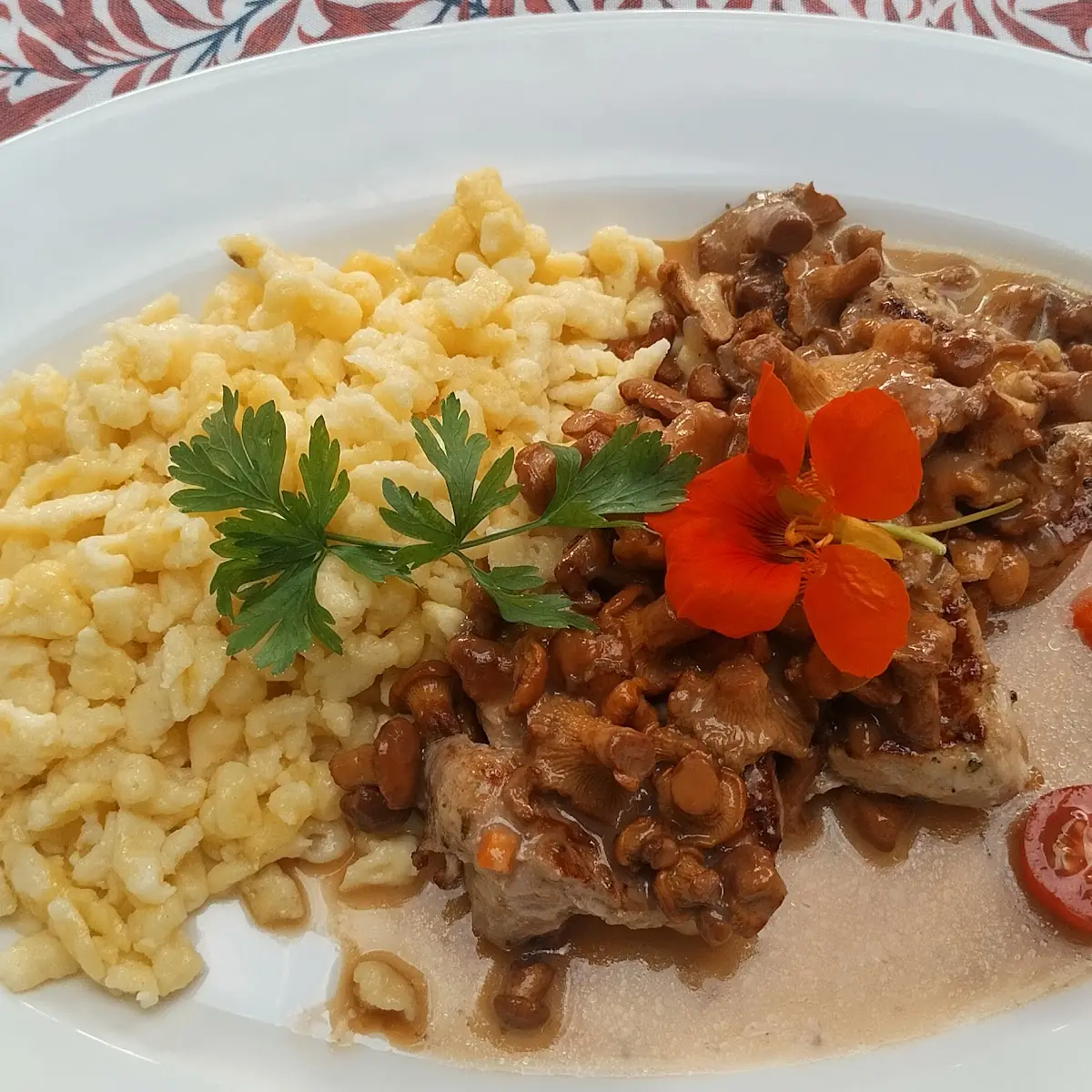 Schweinefilet Mit Eierschwammerl