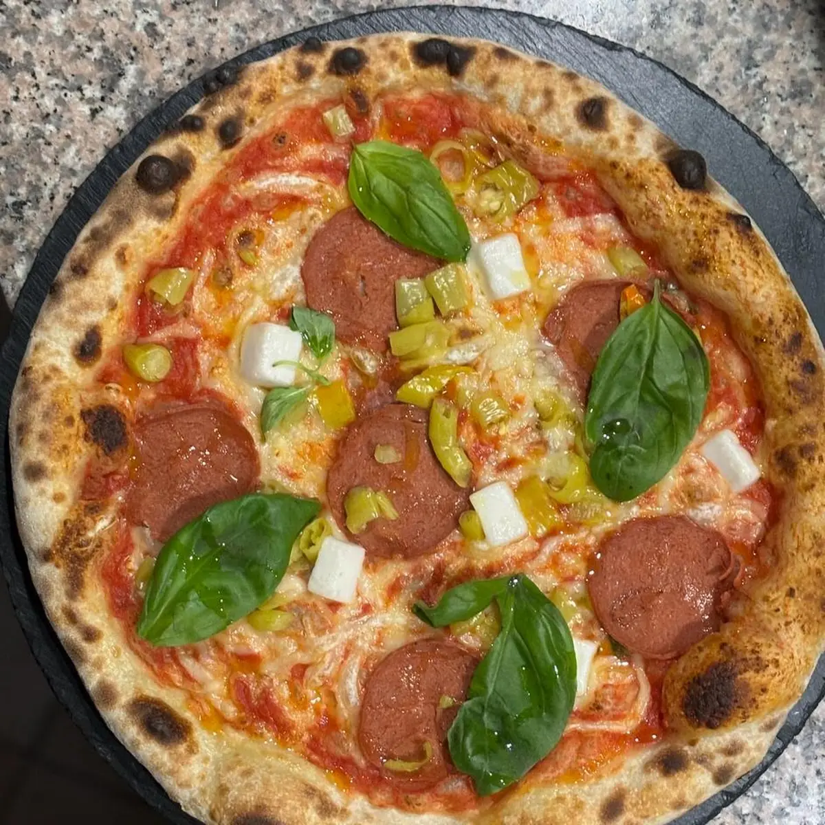 Vegan-pizza Diavola