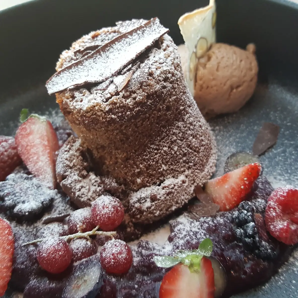Schokoladenküchlein Mit Flüssigem Kern