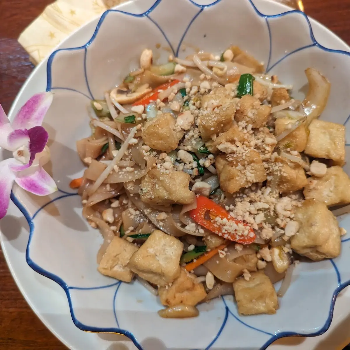 Thai Rice Noodles with Chicken