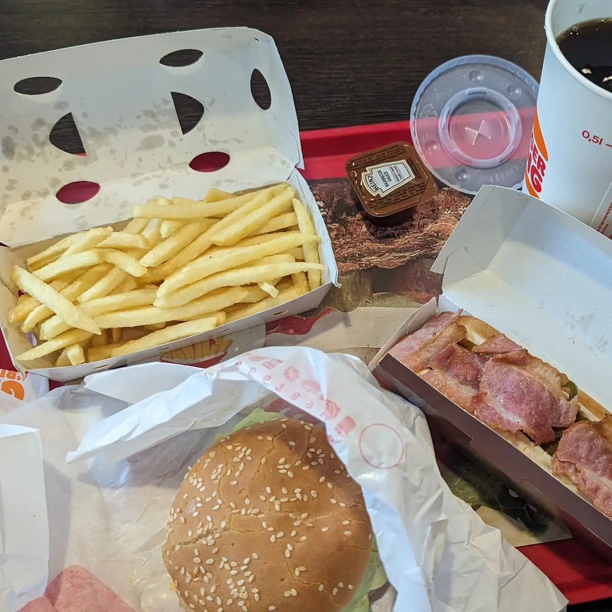 Pommes Frites Whopper Hot Dog