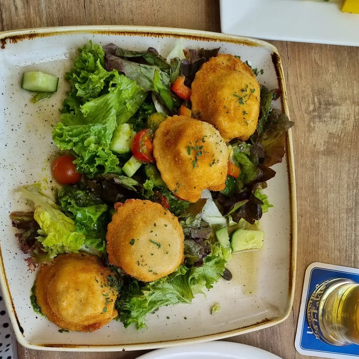 Gebackene Spargelknödl