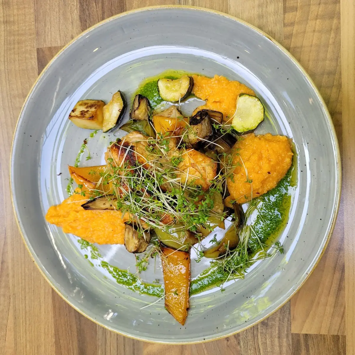 Hühnerbrust Mit Grillgemüse