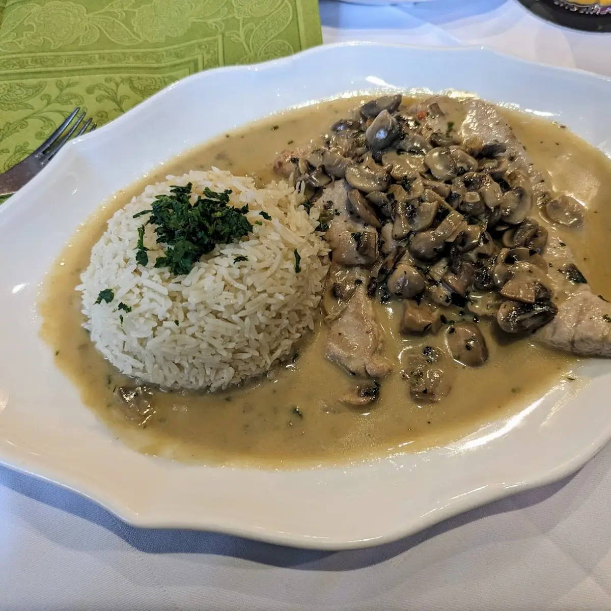 Champigonschnitzel Mit Reis