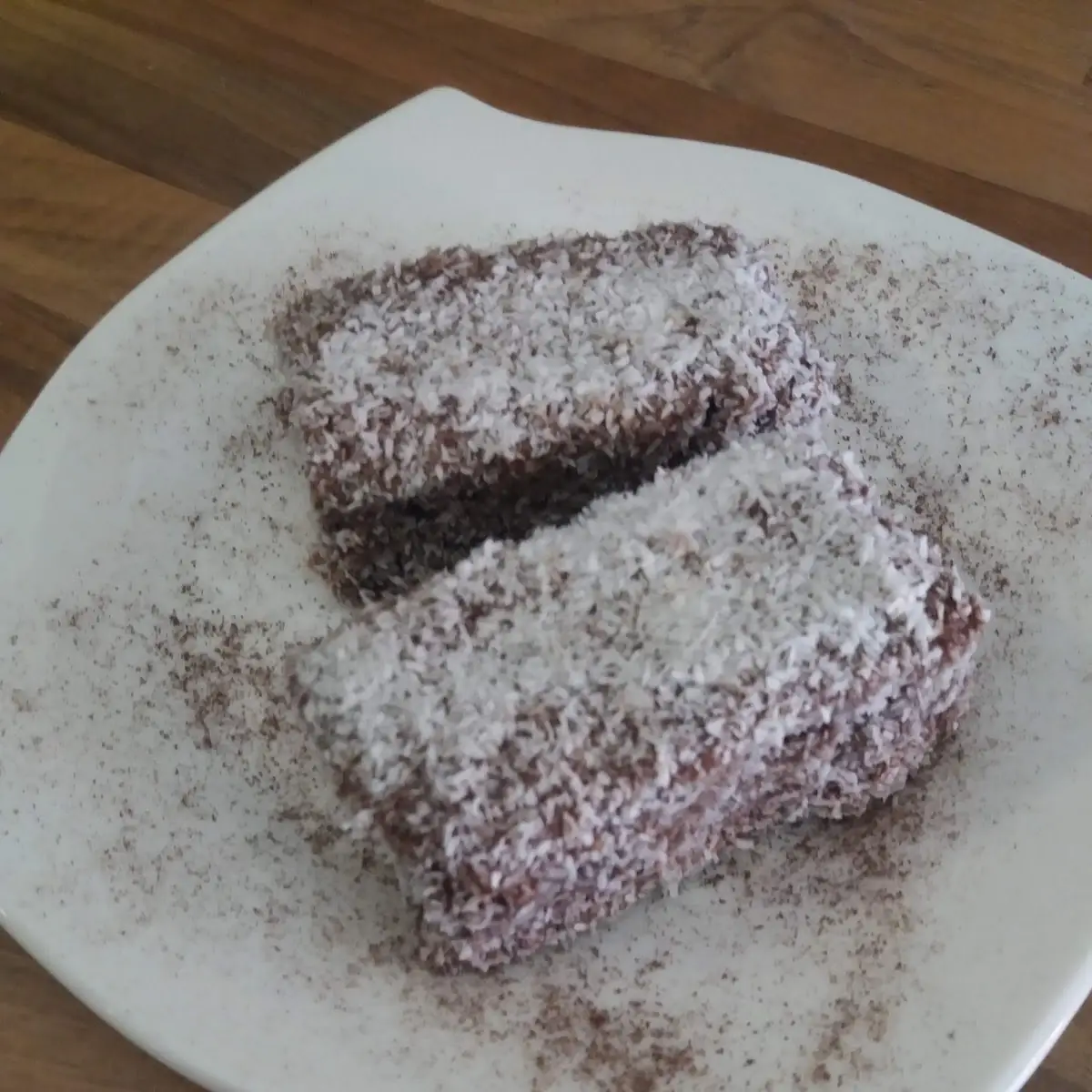 Hausgemachte Kokosschnitte