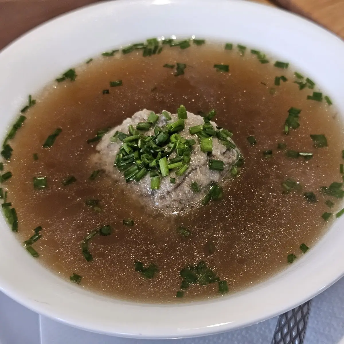 Beef Soup with Liver Dumplings