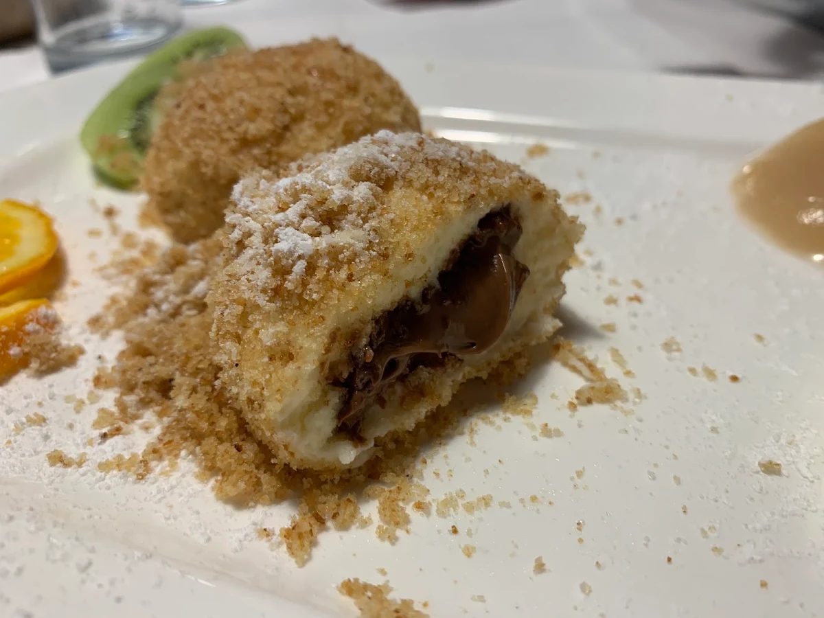 Topfen-nougatknödel
