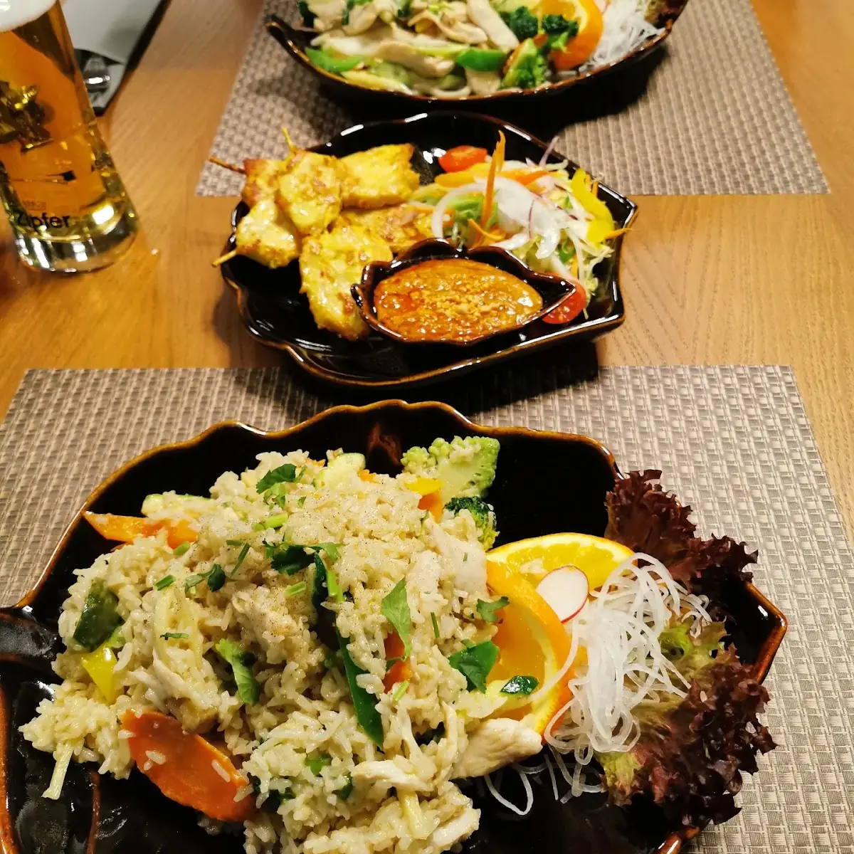 Rice in Curry with Chicken and Vegetables