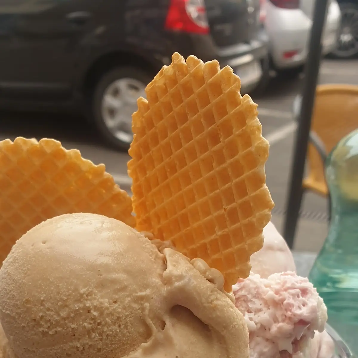 Eisbecher Mit 3 Eissorten