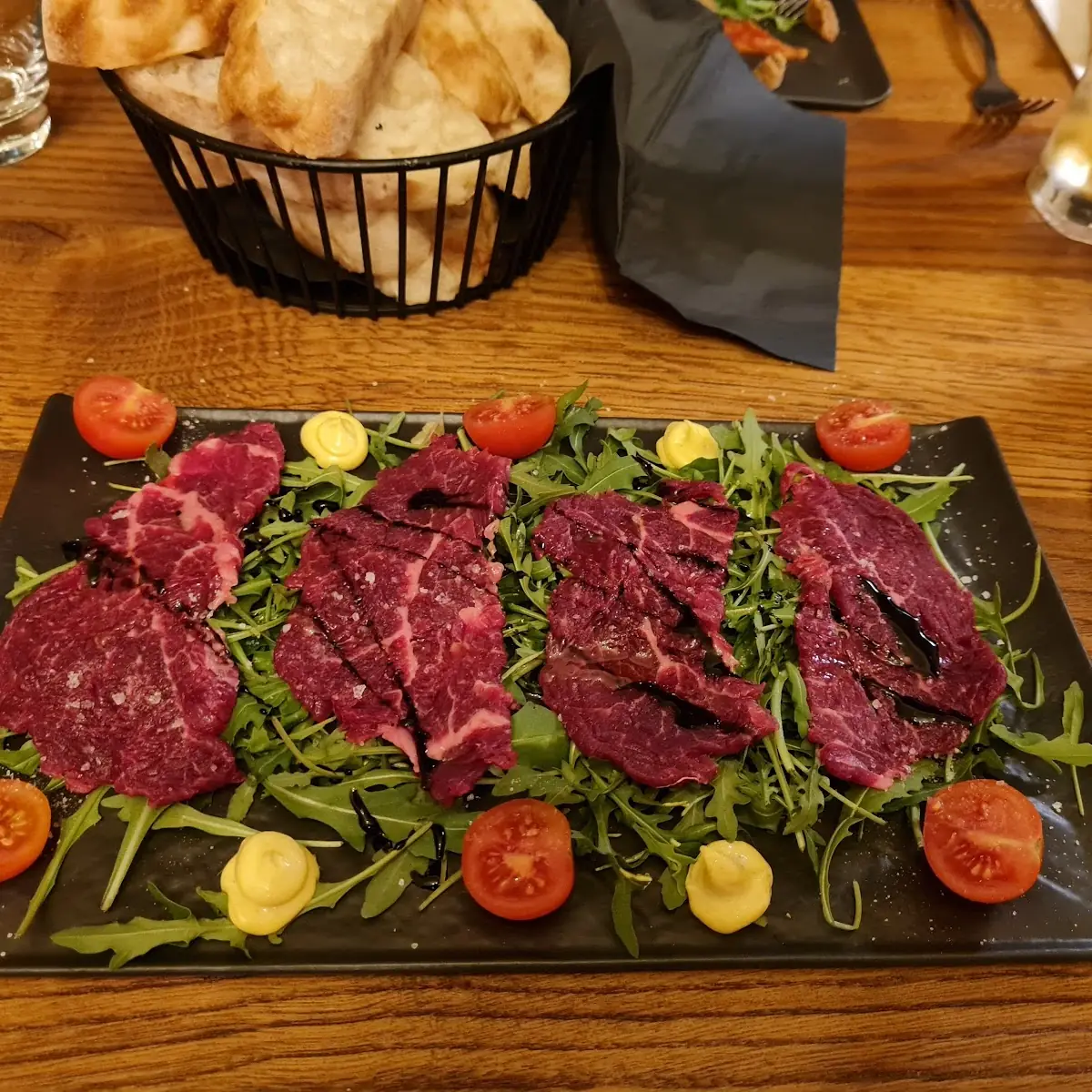 Rindercarpaccio Ohne Parmesan
