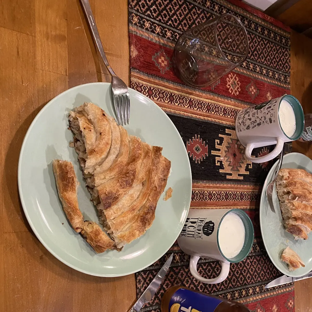 Pita Mit Kartoffeln Und Fleisch