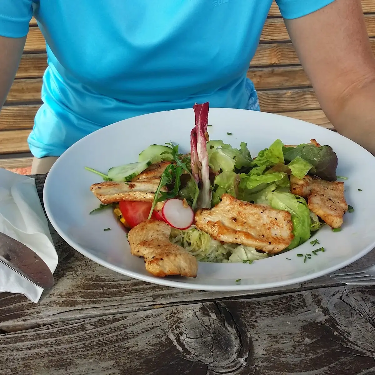 Salatteller Mit Putenbruststreifen