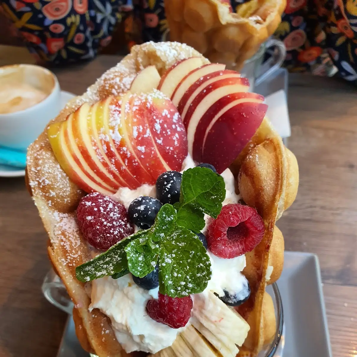 Früchte Waffel