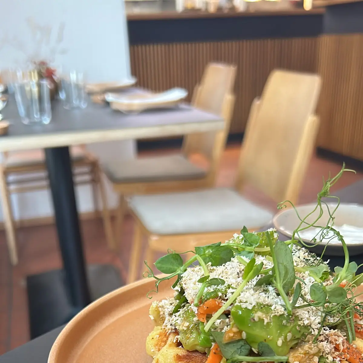 Erdäpfelwaffel Kohlsprossen Belper Knolle