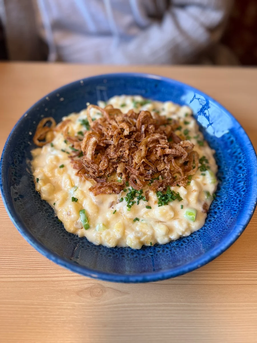 Käse Spätzle Mit Röstzwiebeln