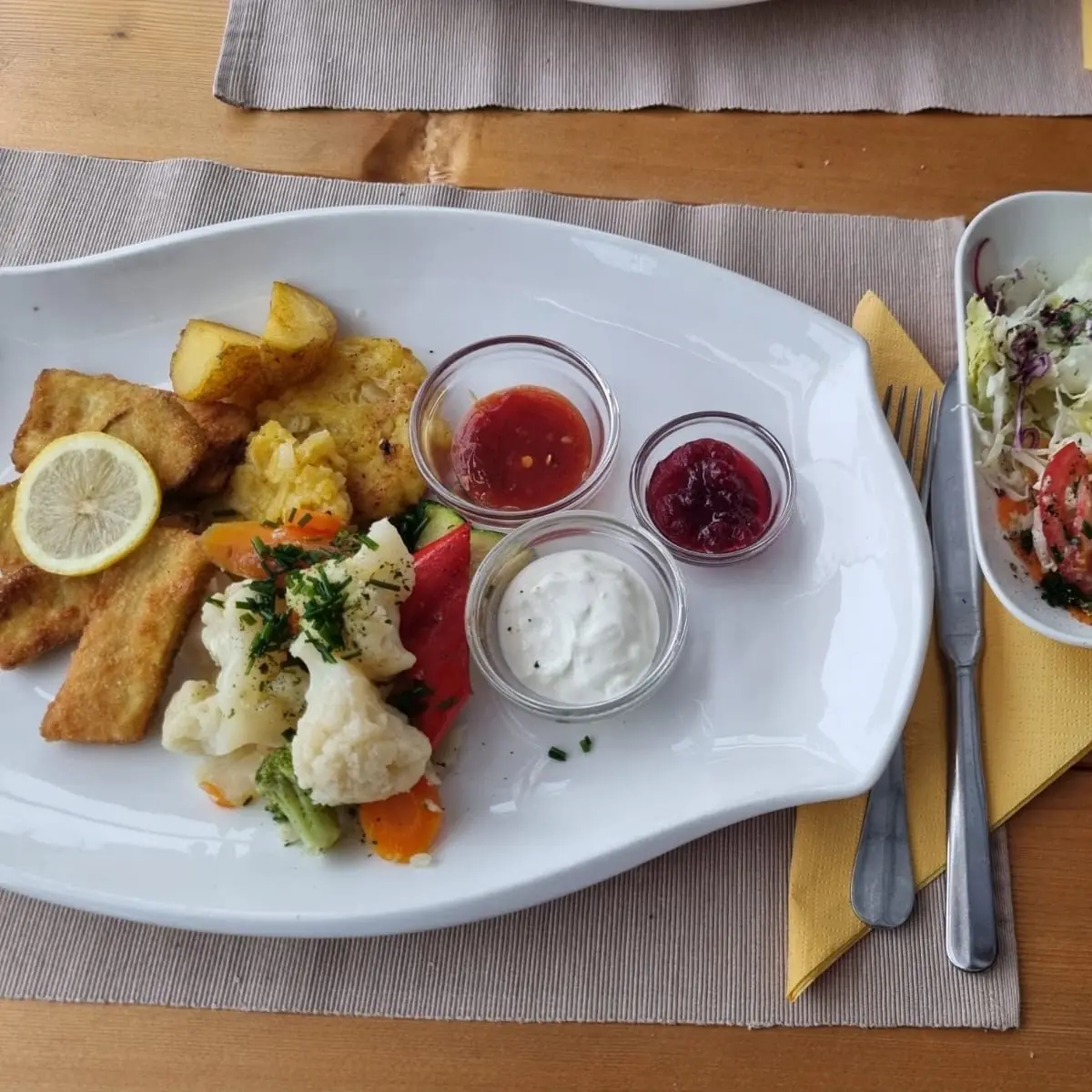 Frittiertes Gemüse Mit Dips