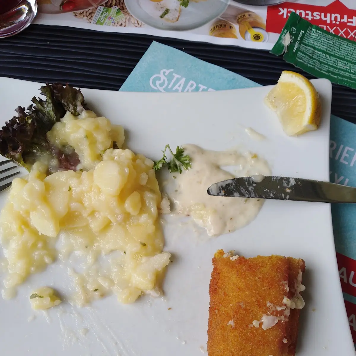 Fischfilet Mit Kartoffelsalat