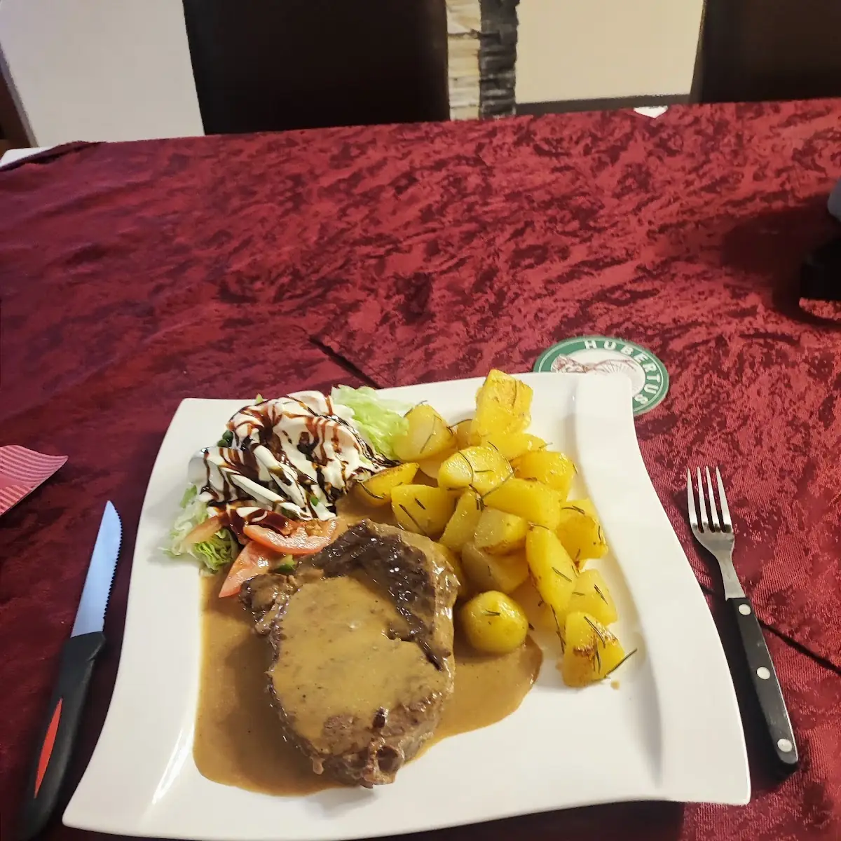 Steak Mit Weinsauce