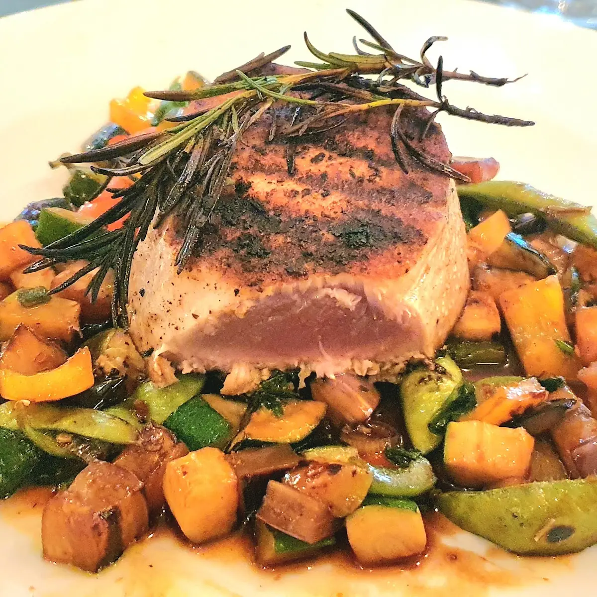 Thunfischsteak Mit Wokgemüse