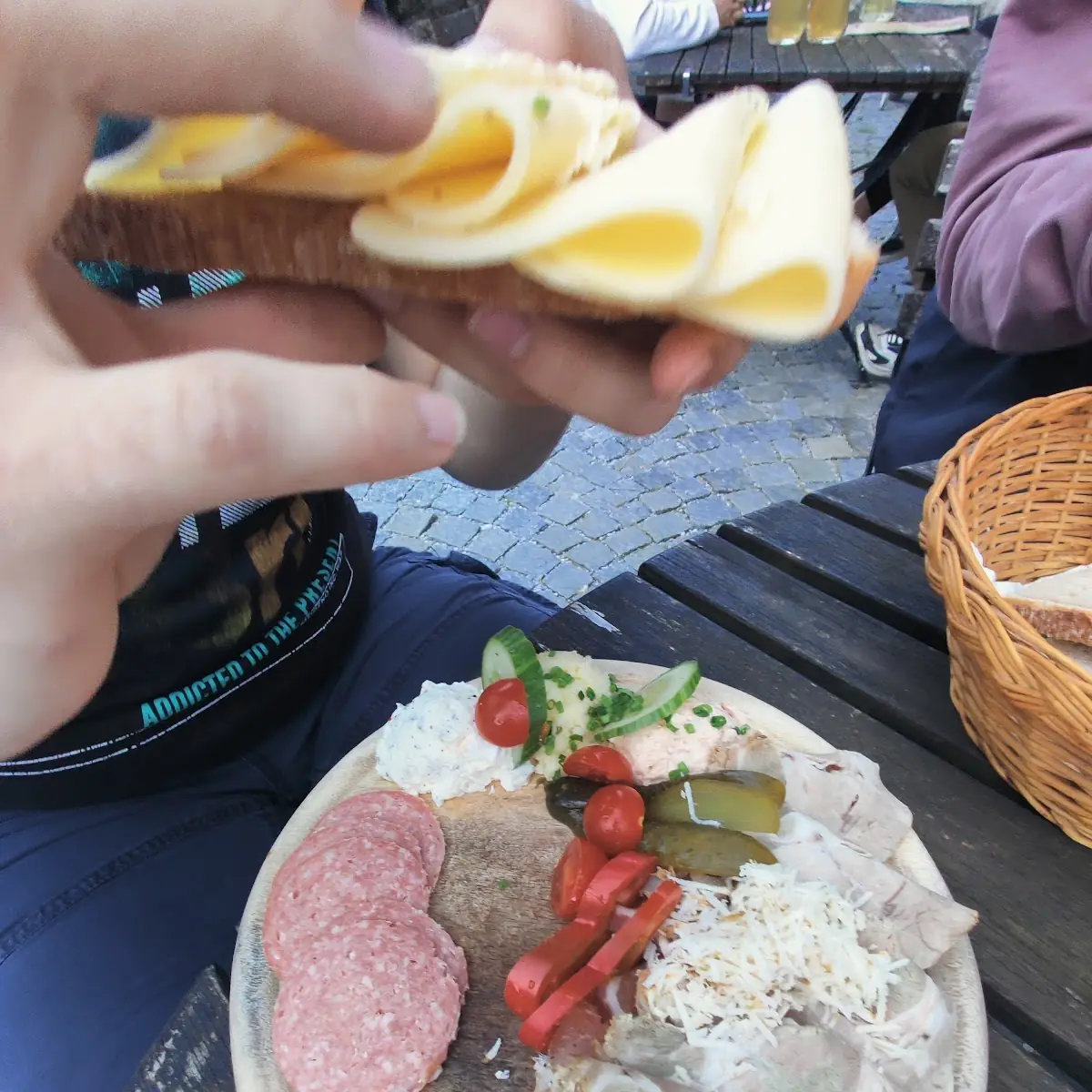 Eine Brettljause