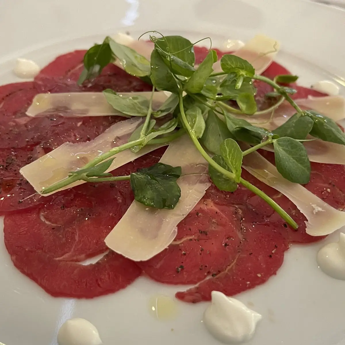 Carpaccio Vom Rind Mit Bruschetta